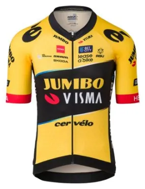 AGU Premium Team Jumbo-Visma Short Sleeve Jersey Yellow