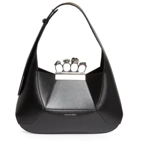 ALEXANDER MCQUEEN  Borsa ''Hobo Jewelled''  in pelle nera