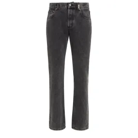 ALEXANDER MCQUEEN  Jeans in denim grigi