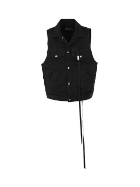 ANN DEMEULEMEESTER JULIETTE 5 POCKETS HIGH COMFORT SLEEVELESS JACKET