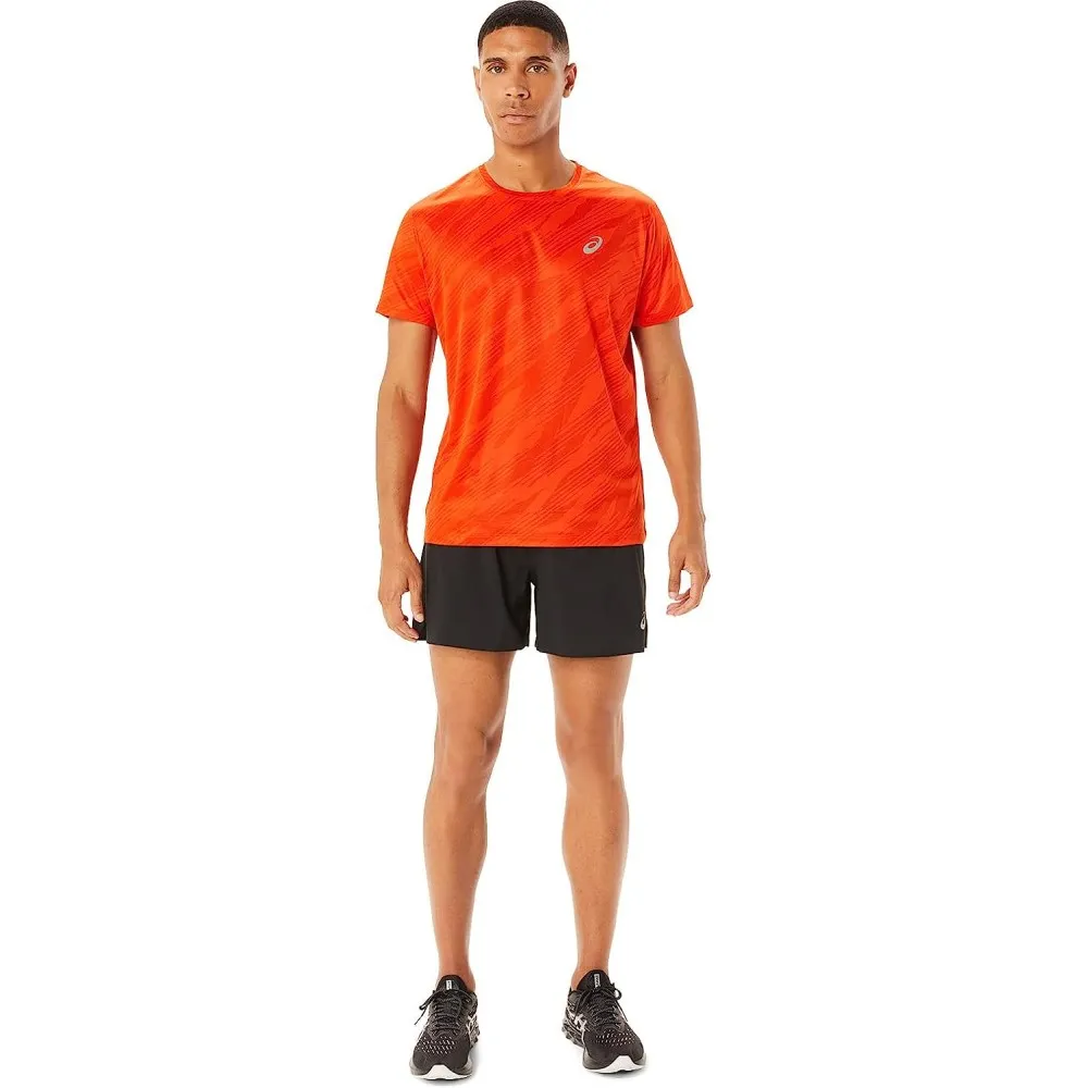 ASICS T-SHIRT RUN ARANCIONE