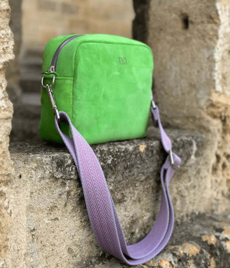 Bag Babol - Borsa suede Verde Primavera