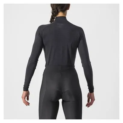 Castelli Women's Longeus Bandito Wool Under Jersey Black