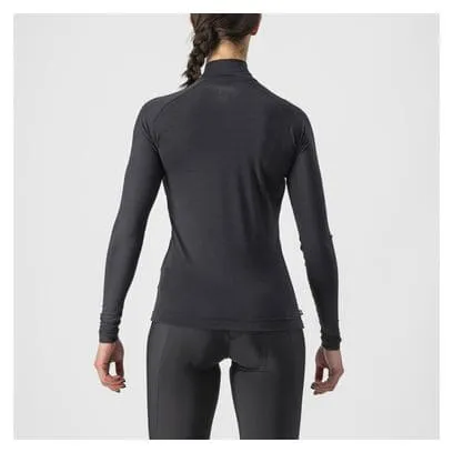 Castelli Women's Longeus Bandito Wool Under Jersey Black