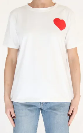 Civico 1 – T-shirt decoro – Cuore rosso