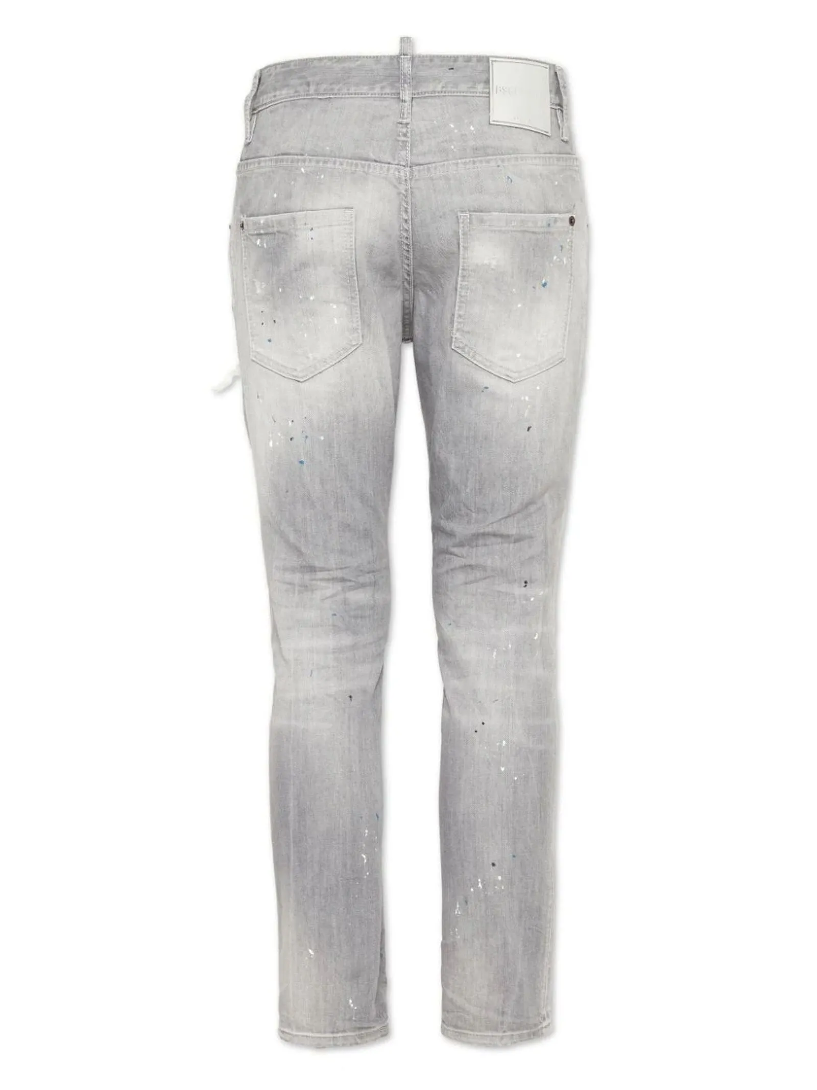 DSQUARED Abbigliamento,Jeans Jeans in cotone grigio chiaro 