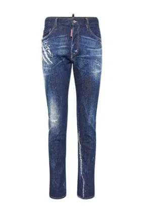 DSQUARED Abbigliamento,Jeans Pantaloni 5 tasche in denim elasticizzato 