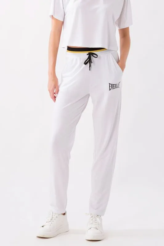 EVERLAST SPORT IDENTITY PANTALONE JERSEY DONNA White