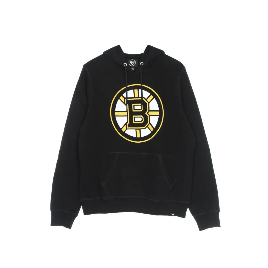 felpa cappuccio uomo nhl imprint burnside hood bosbru JET BLACK