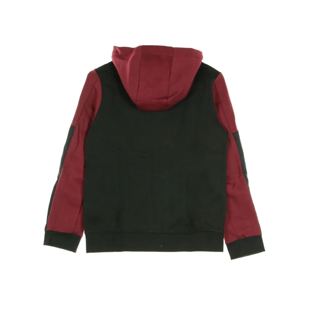 felpa cappuccio zip ragazzo air hoodie DARK BEETROOT/BLACK/BLACK/WHITE