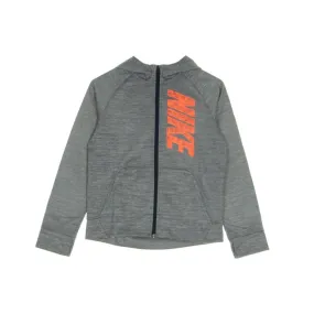 felpa cappuccio zip ragazzo therma gfx hoodie MIDNIGHT NAVY/HTR/HYPER CRIMSON