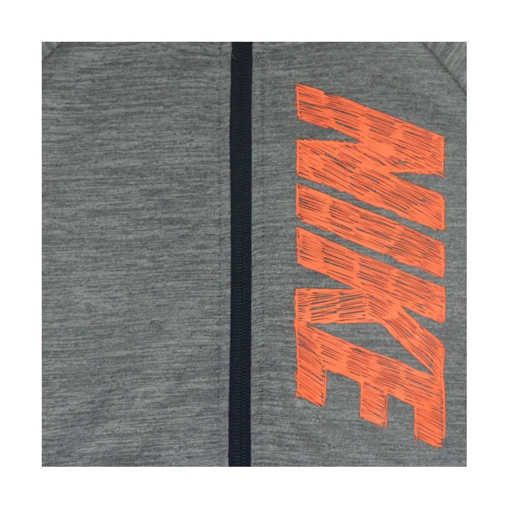 felpa cappuccio zip ragazzo therma gfx hoodie MIDNIGHT NAVY/HTR/HYPER CRIMSON