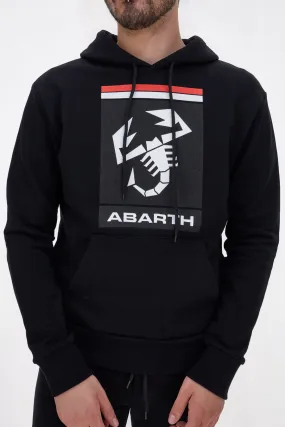 Felpa Nera Con Cappuccio Made In Italy Abarth AH24SS163