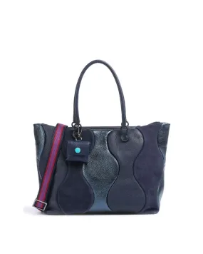 Gabs - Borsa shopping in pelle Momu scultura Black Tg M | Studioarch.com