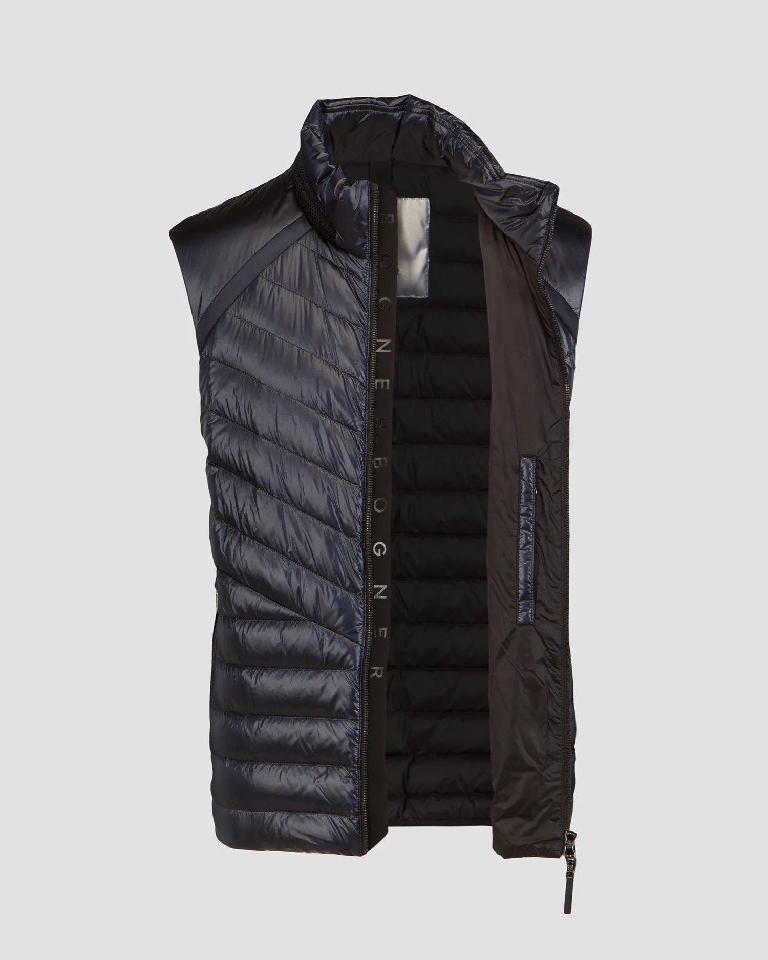 Gilet blu scuro con piumino da uomo BOGNER Lasse-D2 38486549-413