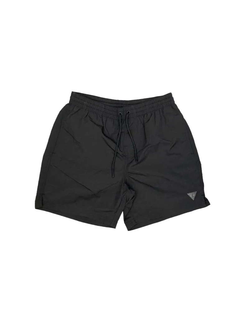 GUESS costume da bagno beachwear short pantaloncini nero corto