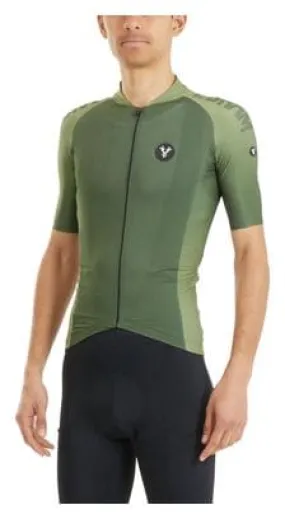 LeBram Glières Short Sleeve Jersey Khaki Green