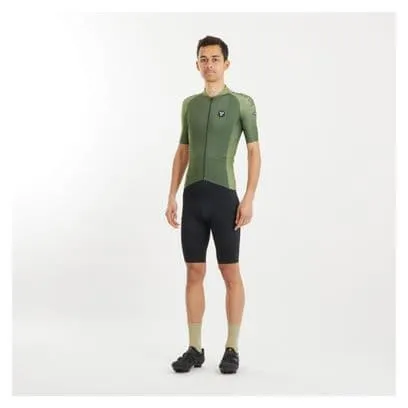 LeBram Glières Short Sleeve Jersey Khaki Green