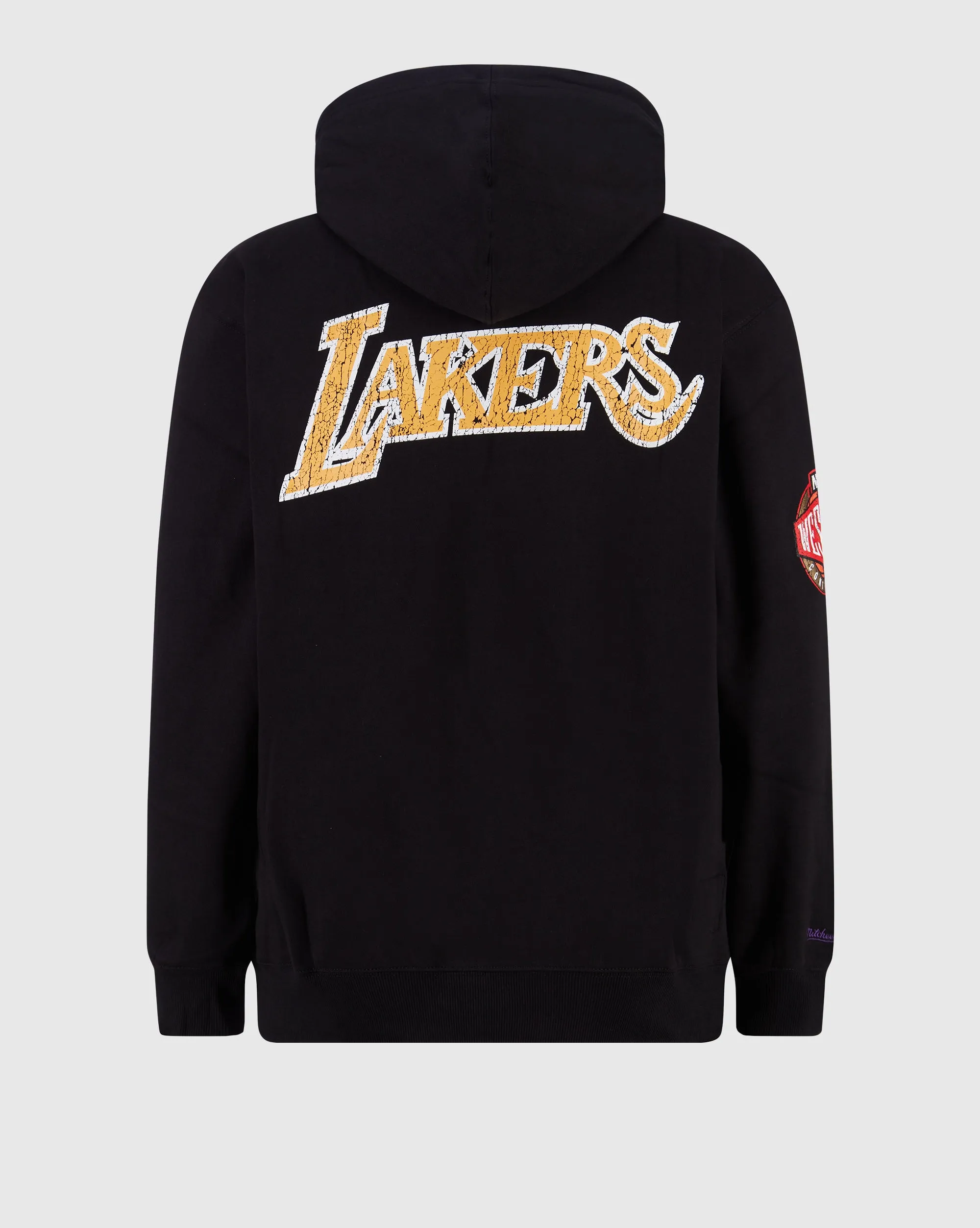 Mitchell&Ness NBA Felpa Con Cappuccio Fleece 2.0 Los Angeles Lakers Nero Uomo