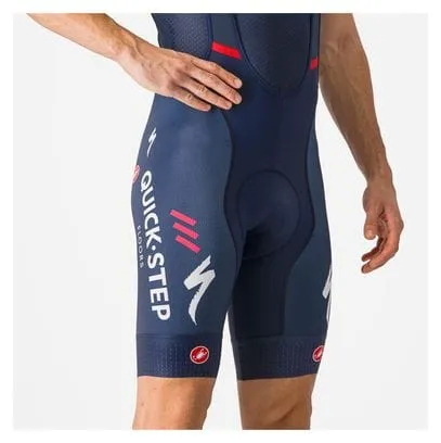 Pantaloncini da ciclismoCastelli Competizione Soudal Quick-Step 2024 Blue Bib Shorts