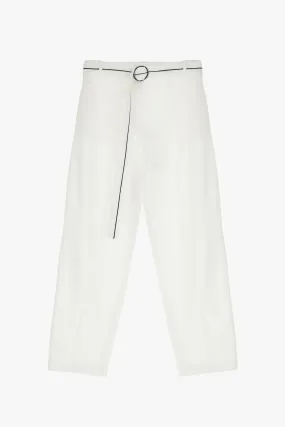  Pantaloni cropped con cintura     