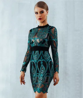 Peacock dress tull