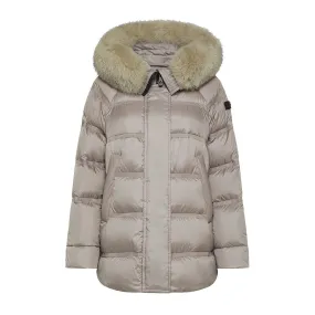      PEUTEREY PIUMINO CON CAPPUCCIO FUR TAKAN DONNA  