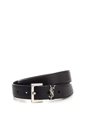   Saint Laurent  Cintura Monogram nera  