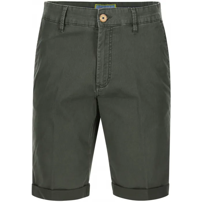 Sea Barrier Pantaloncini chino uomo in cotone elasticizzato Dark Green