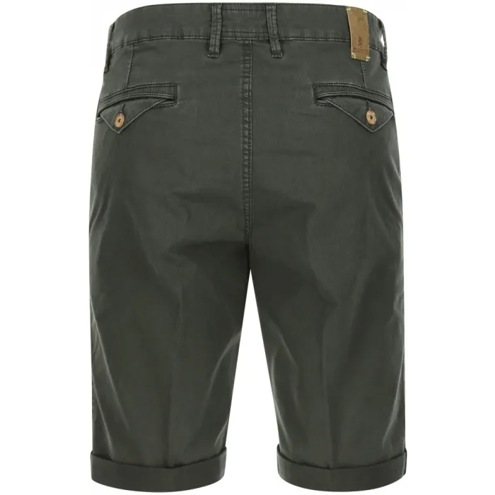 Sea Barrier Pantaloncini chino uomo in cotone elasticizzato Dark Green