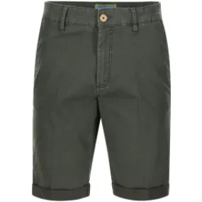 Sea Barrier Pantaloncini chino uomo in cotone elasticizzato Dark Green