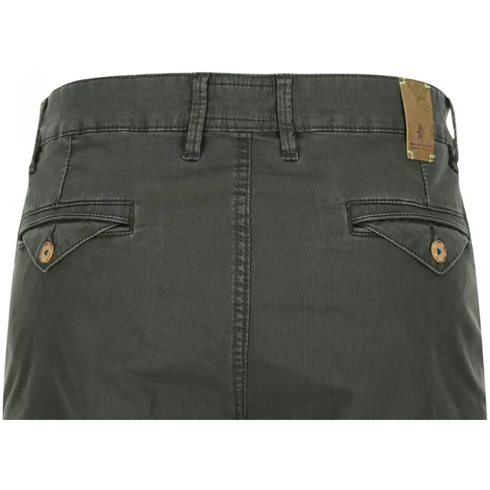 Sea Barrier Pantaloncini chino uomo in cotone elasticizzato Dark Green