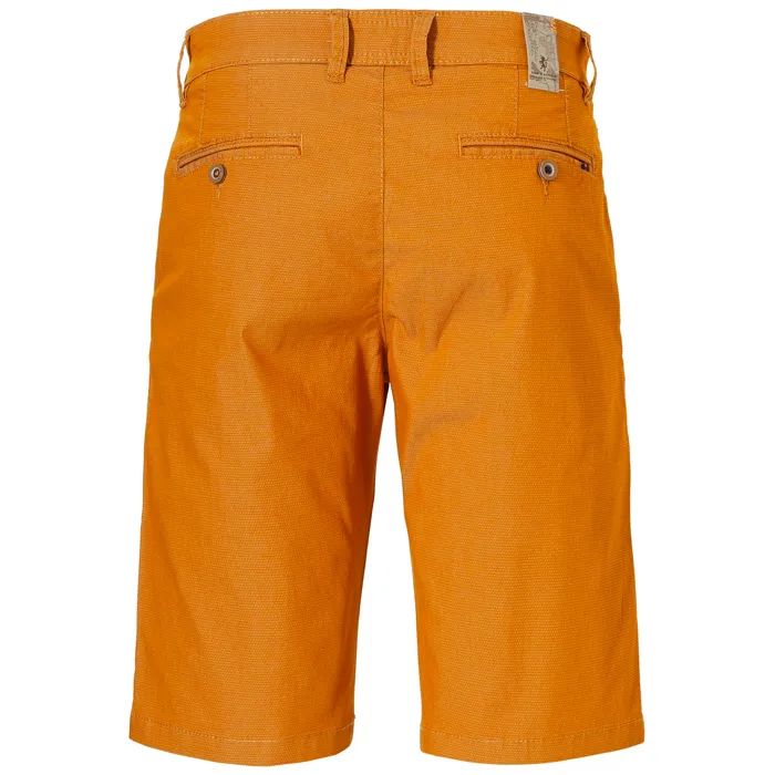 Sea Barrier Pantaloncini da uomo in cotone chino elasticizzato finemente punteggiato Giallo ocra