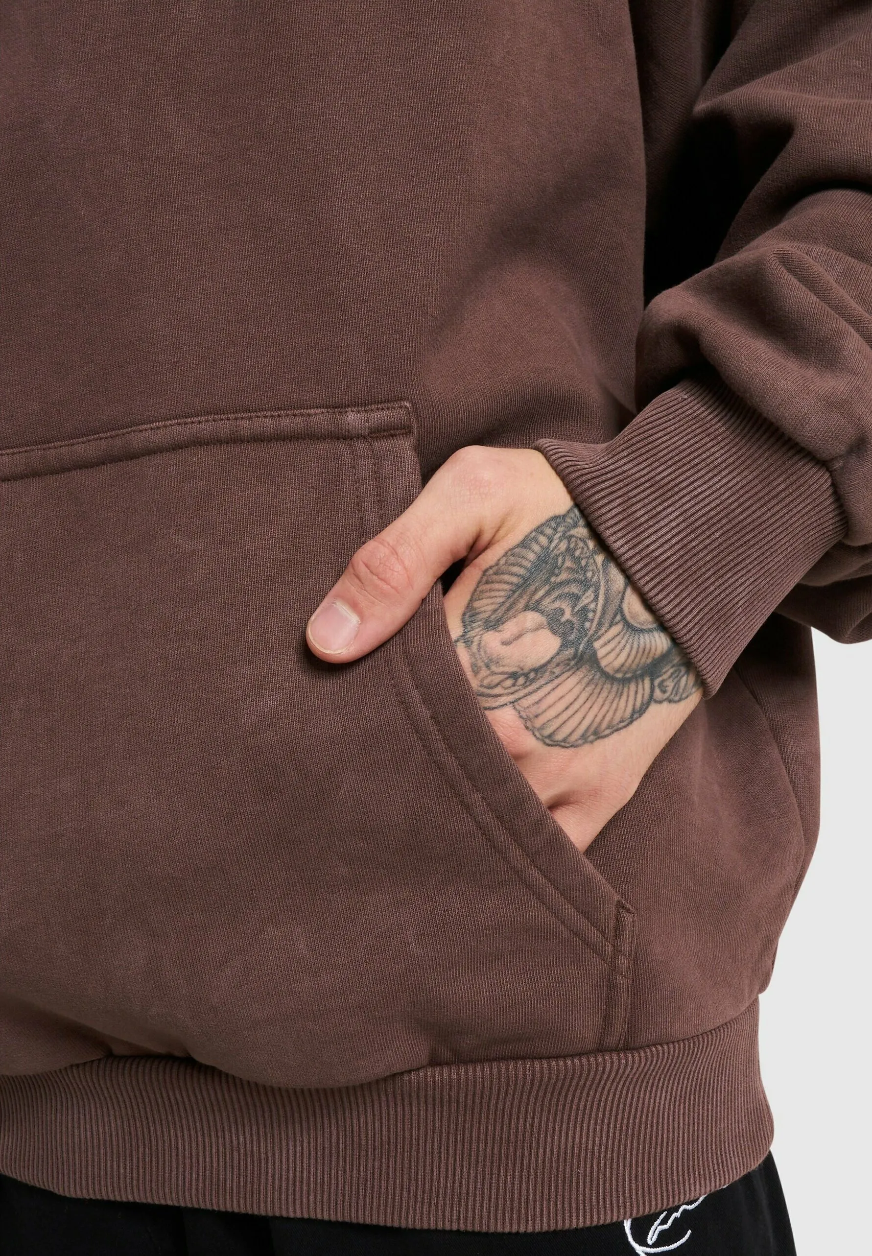 SMALL SIGNATURE OS WASHED HEAVY SWEAT LANDSE - Felpa con cappuccio