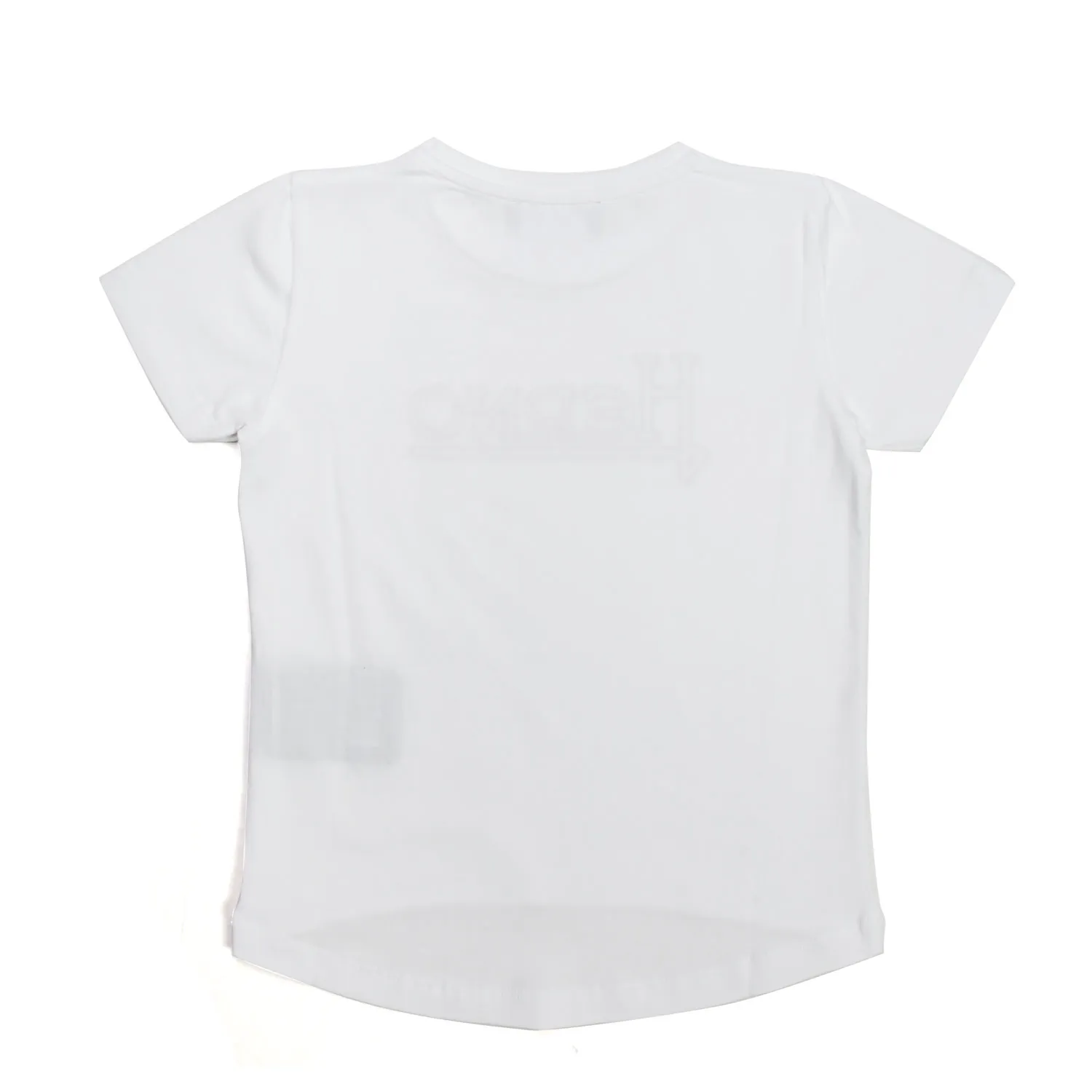 T-Shirt Bianca Logo Teen  Bambina