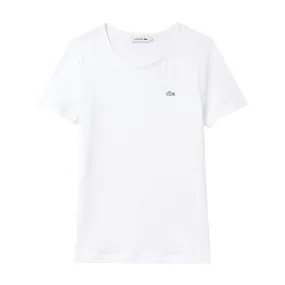 T-shirt Donna Lacoste Regular Fit Bianco