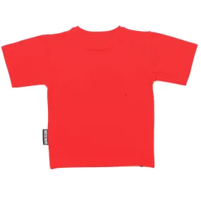 T-Shirt Rossa Unisex Con Orsetto