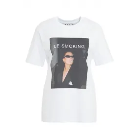 T-shirt Smoking bianco