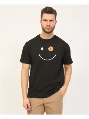 T-shirt uomo Save The Duck con logo smile