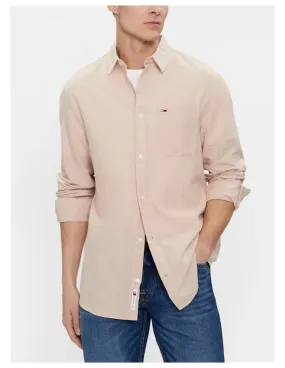 TOMMY JEANS CAMICIA UOMO REG LINEN BLEND