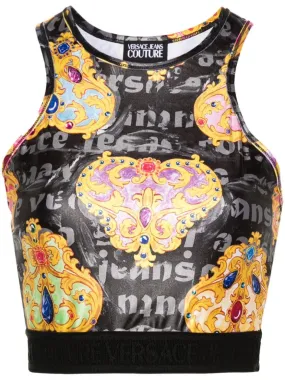 versace jeans couture Top stampa barocca