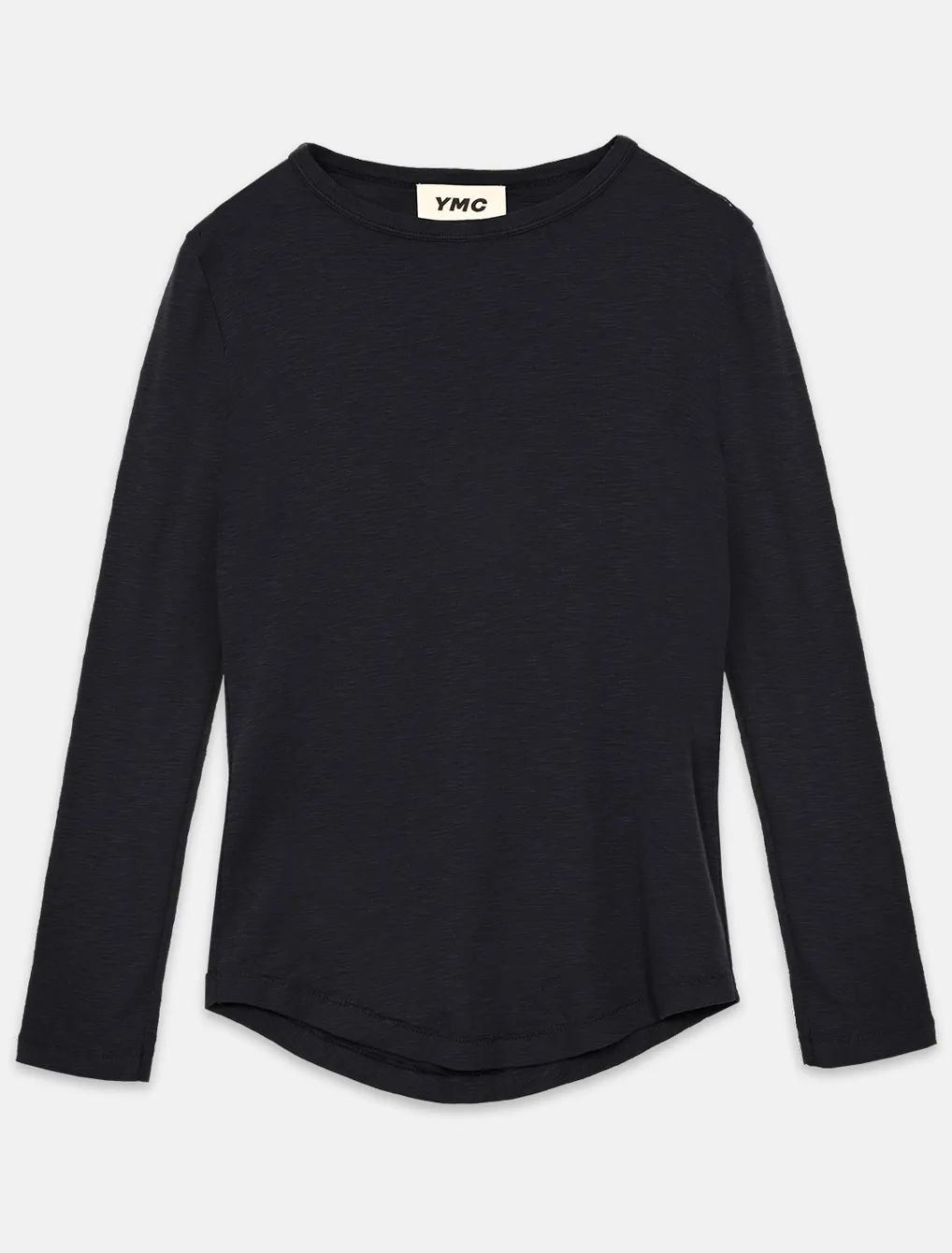 YMC Charlotte Long Sleeve Cotton T-Shirt Navy